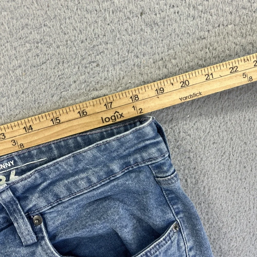 LRG Lifted Research Group Jorts Mens 36 Blue Denim Pants Jean‎ Shorts Skate Work - Picture 4 of 7